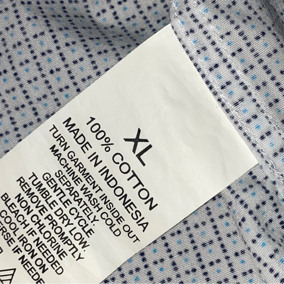Mens Ryan Secreast Distinction white/blue button down shirt. Size XL. EUC. - Picture 4 of 6